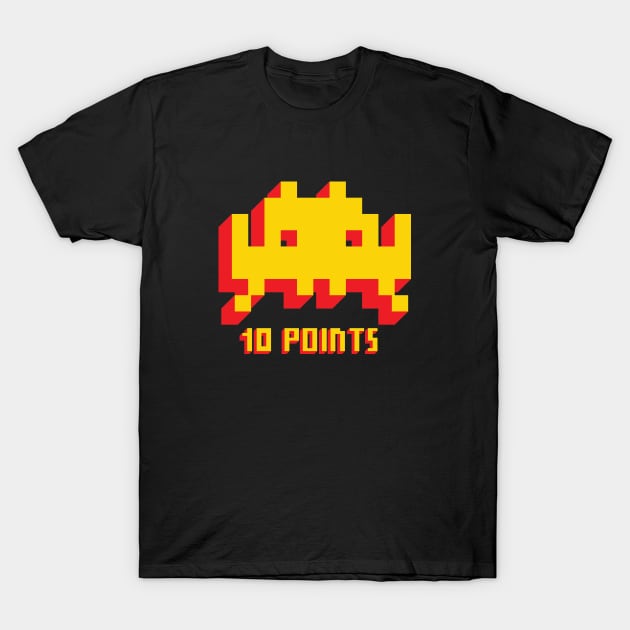 Space Invaders 10 Points T-Shirt by Expandable Studios